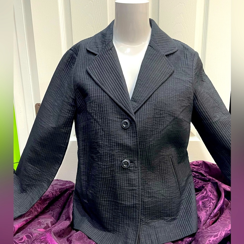 Silk and cotton jacket blazer